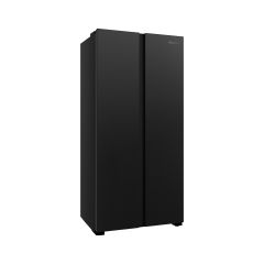 Fridgemaster MS83430FFB 832Mm Wide American Fridge Freezer Black