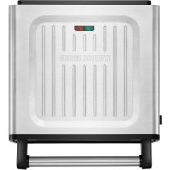 George Foreman 28000 Smokeless Grill, Griddle Hot Plate With Built In Drip Tray, Medium, Stainless S