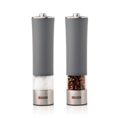 Haden 192165 Electric Salt & Pepper Mill Set In Slate Grey