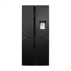 Hisense RQ560N4WB1 Black 80Cm Quad Door American Fridge Freezer With Non-Plumbed Water Dispenser