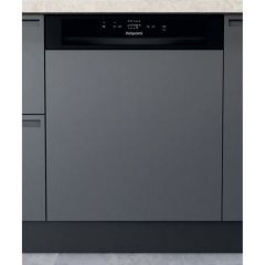 Hotpoint H3BL626BUK 60Cm Semi Int Black D/Washer
