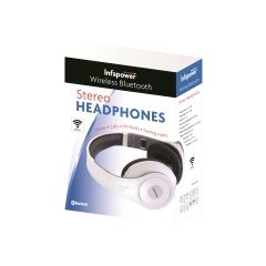 Infapower X305WHI White Bluetooth Headphones