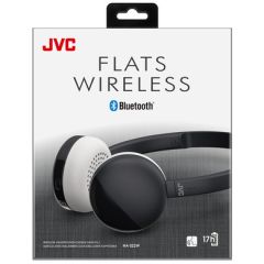 Jvc HAS22WBUX Flats Wireless Bluetooth On Ear Headphones - Black