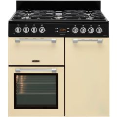Leisure CK90F232C 90Cm Cookmaster Range Dual Fuel Cream