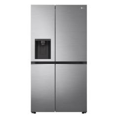 LG GSLV71PZTF Non-Plumbed Frost Free American Style Fridge Freezer - Shiny Steel