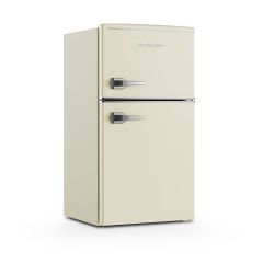 Montpellier MAB2035EC Cream 49Cm U/Counter Retro Style Fridge Freezer