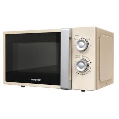 Montpellier MOR20C 20L Cream Solo Microwave Manual Control 700W