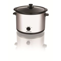 Morphy Richards 461006 S/Steel Round 5.5 Litre Slow Cooker