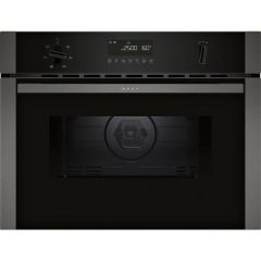 Neff C1AMG84G0B N50 44L Built In Microwave Oven With Hot Air - Black With Graphite Trim