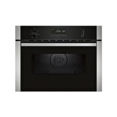 Neff C1AMG84N0B N50 44L Built In Microwave Oven With Hot Air - Black With stainless Trim
