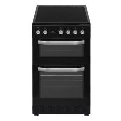 New World NWMID53CB 50Cm Twin Cavity Ceramic Electric Cooker Black