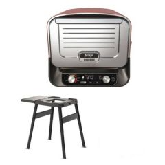 Ninja OO101UKSTANDKIT Woodfire Electric Outdoor Oven Inc Stand - Terracotta/Steel