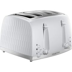 Russell Hobbs 26070 White Honeycomb 4 Slice Toaster