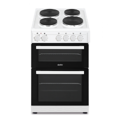 Simfer SIM52EW 50Cm White Electric Twin Cavity Solid Plate Cooker 