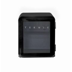 Teknix T46RGB 1.62 Cuft Retro Style Glass Door Table Top Fridge Black