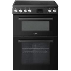 Teknix TKED64INDB 60Cm Double Oven Induction Hob Cooker - Black