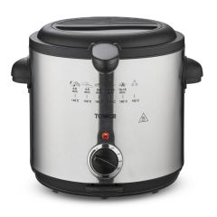 Tower T17070 1.5 Litre 1000W Deep Fat Fryer Stainless Steel