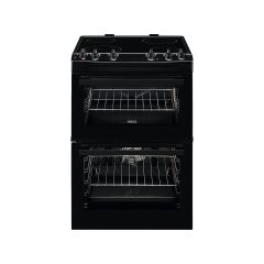 Zanussi ZCV66050BA 60Cm Black Double Oven Ceramic